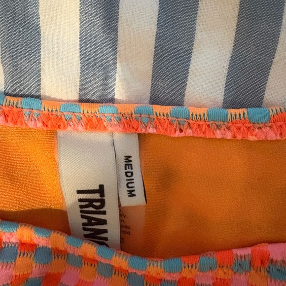 Triangl Swimwear Orange MAIA - GARA TEXTURED SCOOP BIKINI SET - Picture 4 of 5
